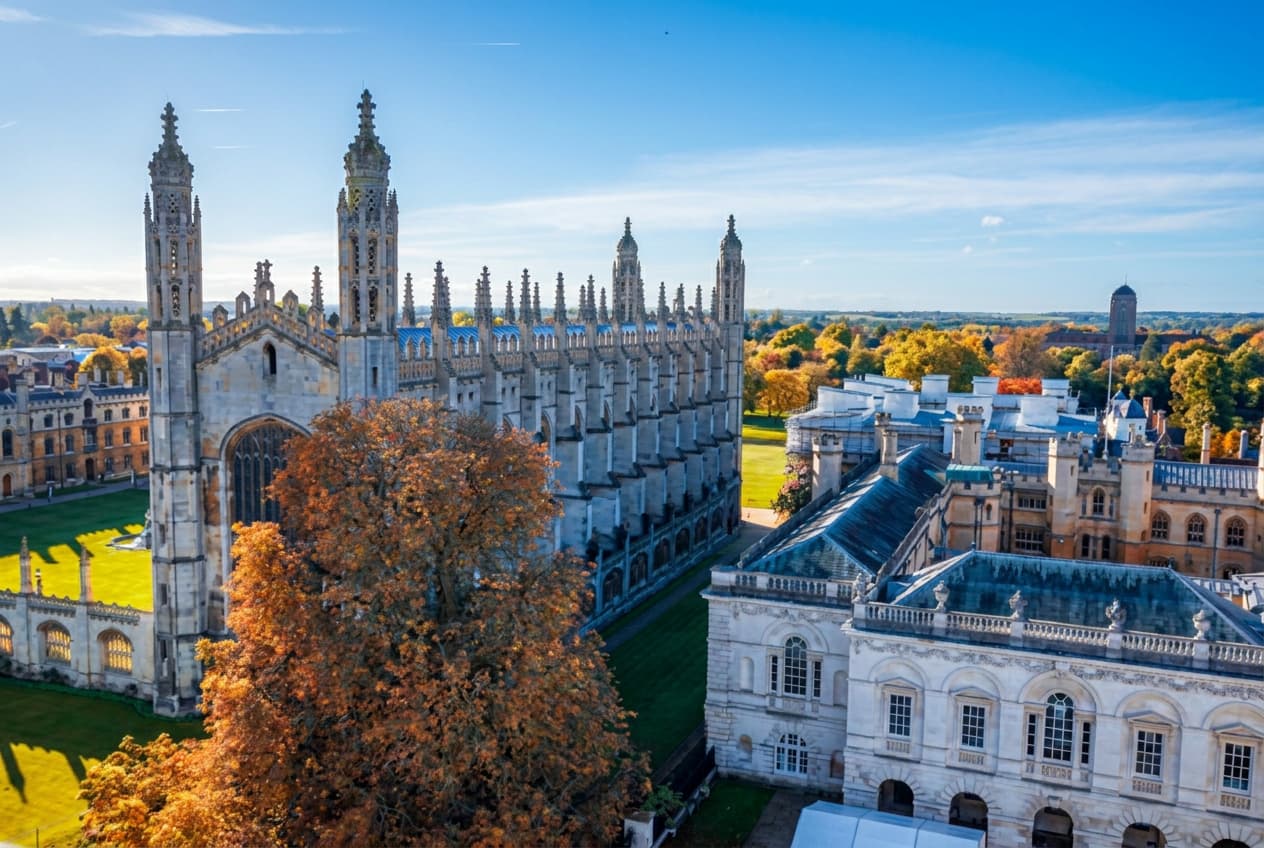 A historic university archway in the United Kingdom.