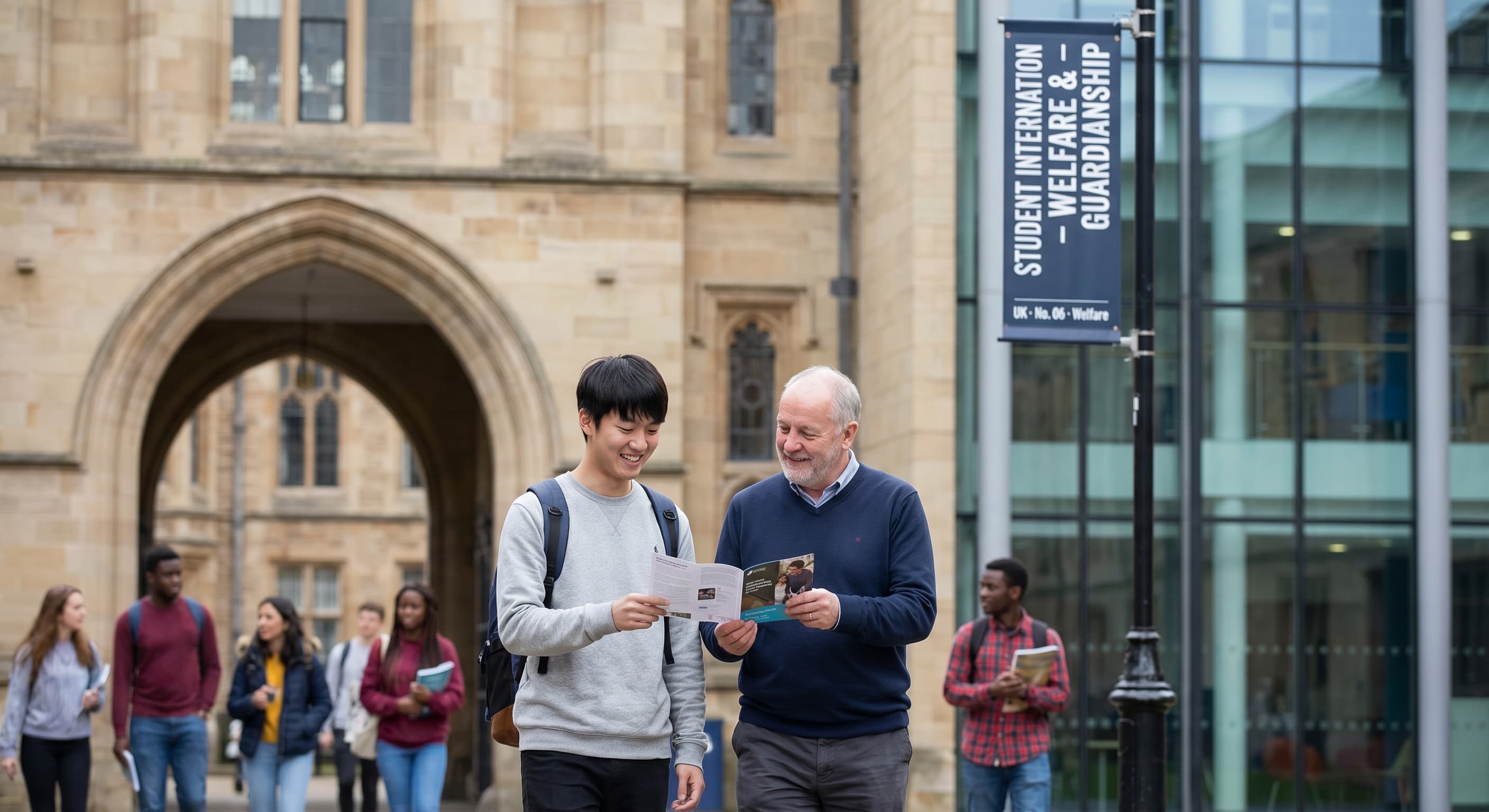 Welfare support for a UK university student.