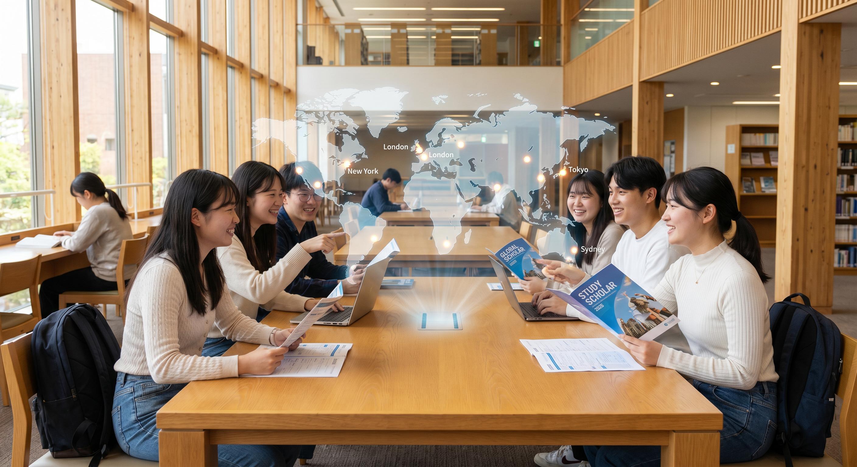 Planning study abroad from Thailand — Study abroad city destinations signpost.